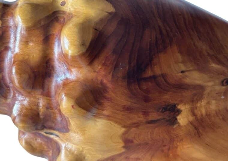 Vintage Wooden Conch Sculpture - Image 4
