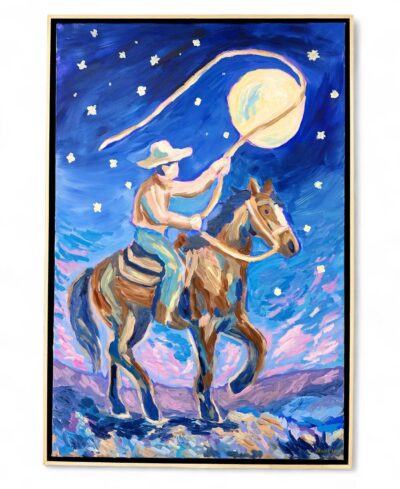 The Boy Who Lassoed The Moon Original Art