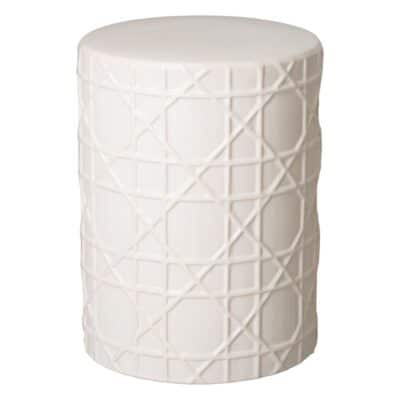 Cane Ceramic Stool