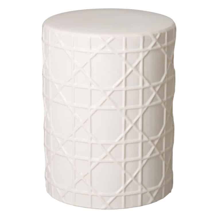 Cane Ceramic Stool