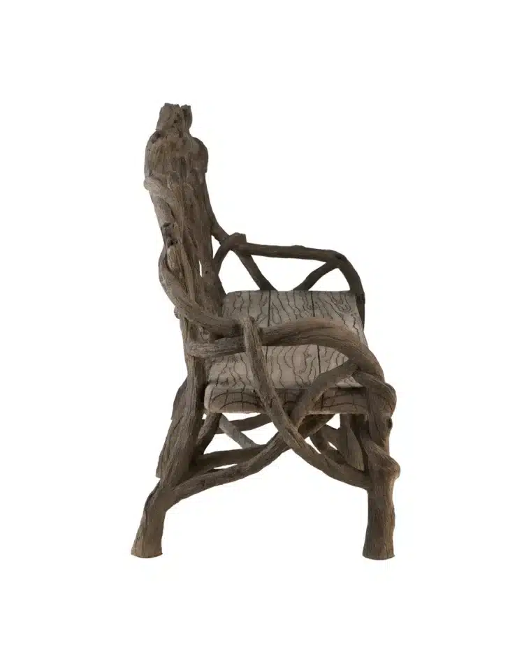 Large Outdoor Dunmore Faux Bois Bench - Image 4