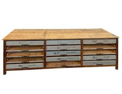 15 Drawer Industrial Belgian Work Counter