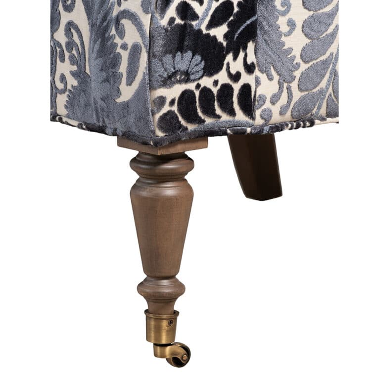 Leeves Bold Indigo Floral Upholstered Chair - Image 5