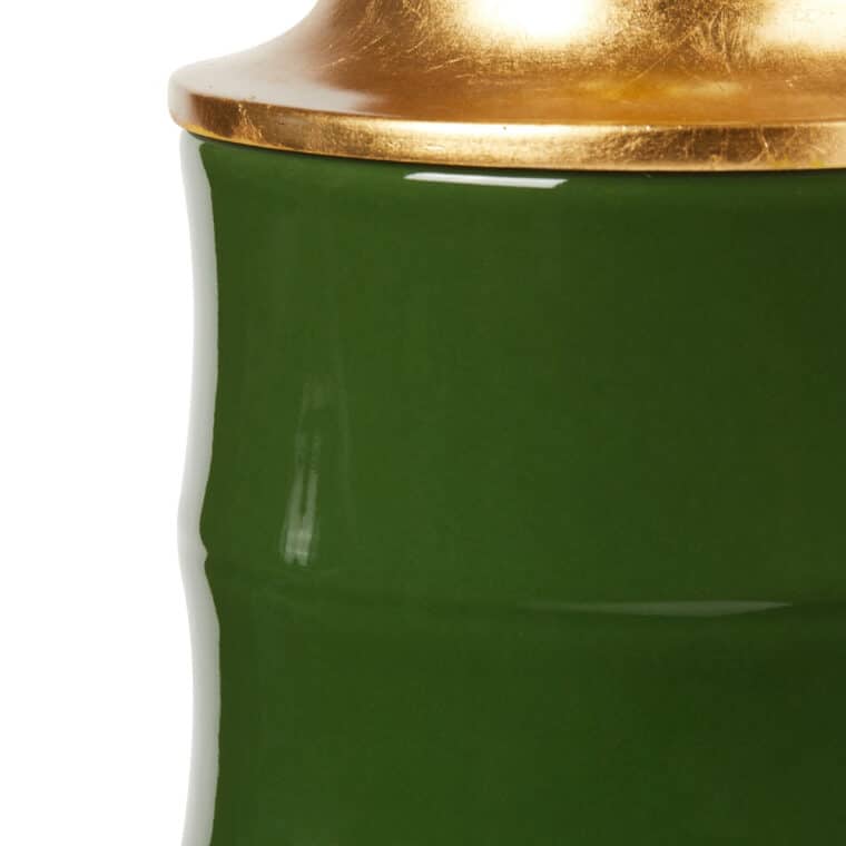 Bamboo Motif Porcelain Column Lamp - Image 2