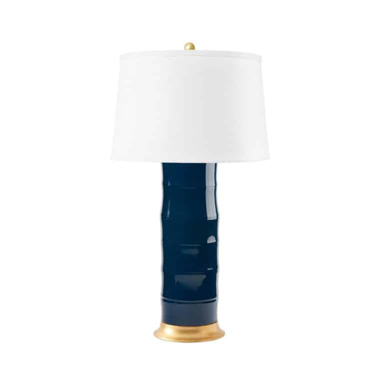 Bamboo Motif Porcelain Column Lamp - Image 3