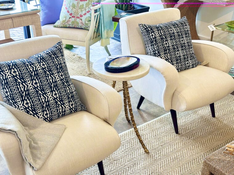Alor Marble and Faux Coral Side Table - Image 6