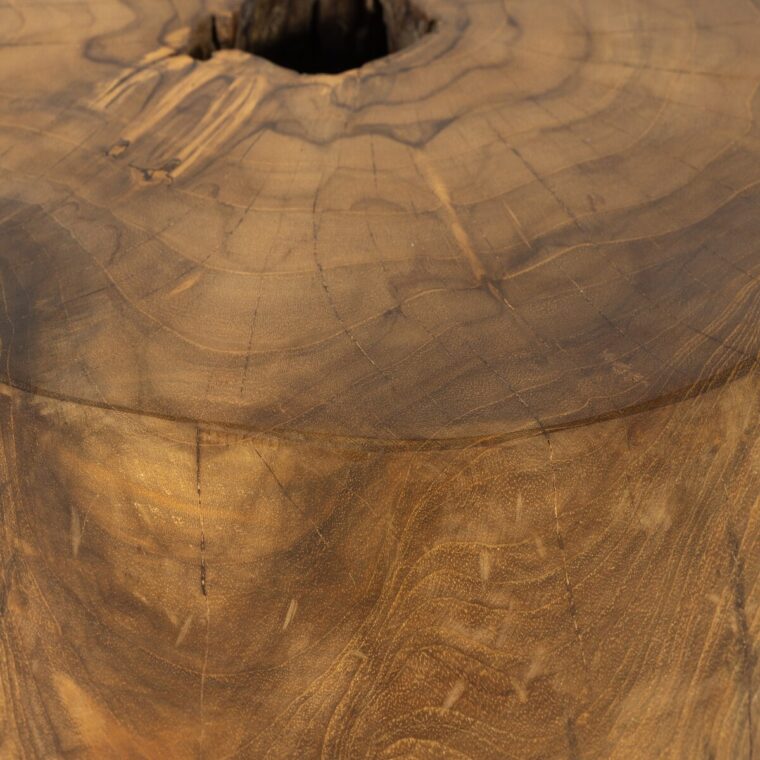 Outdoor Teak Stump End Table - Image 5