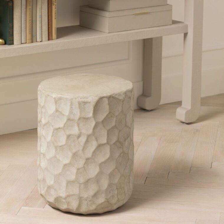 Dimpled Stone Stool - Image 2