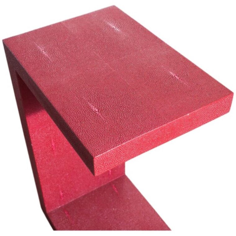Laine Faux Shagreen Side Table - Image 4