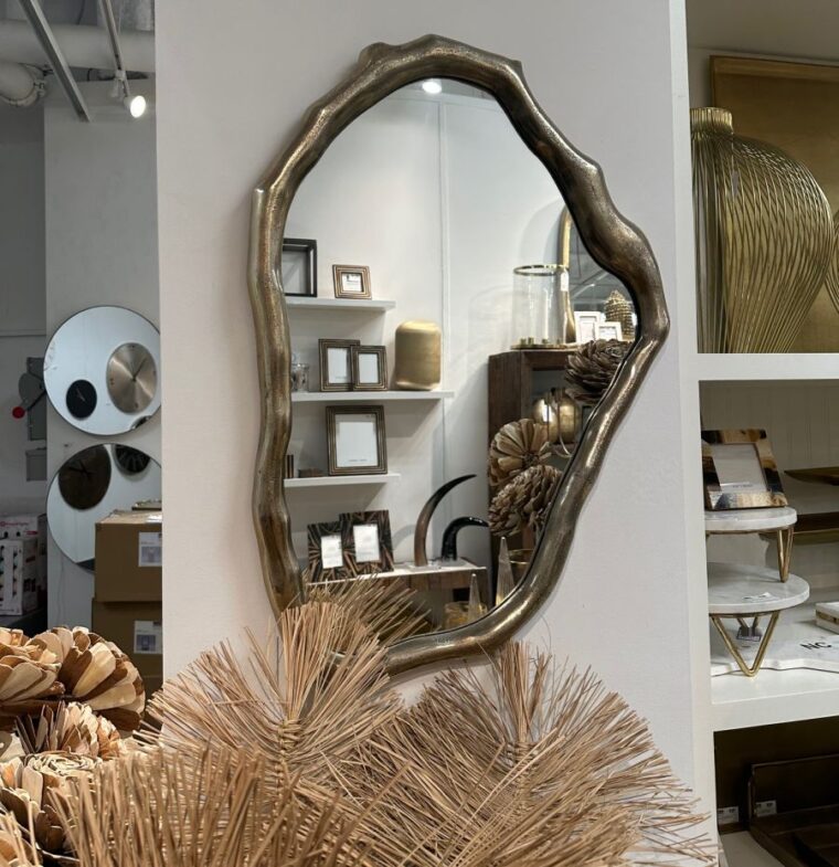 Organic Cast Aluminum Mirror - Image 2