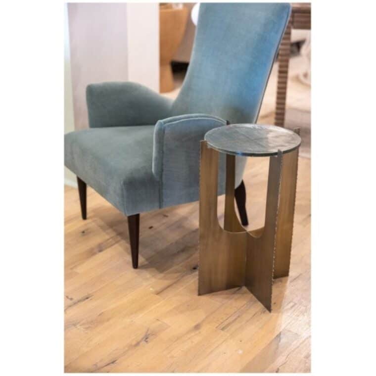Hurley Brutalist Style Side Table - Image 2