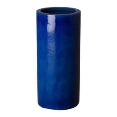Ceramic Blue Glazed Umbrella Stand
