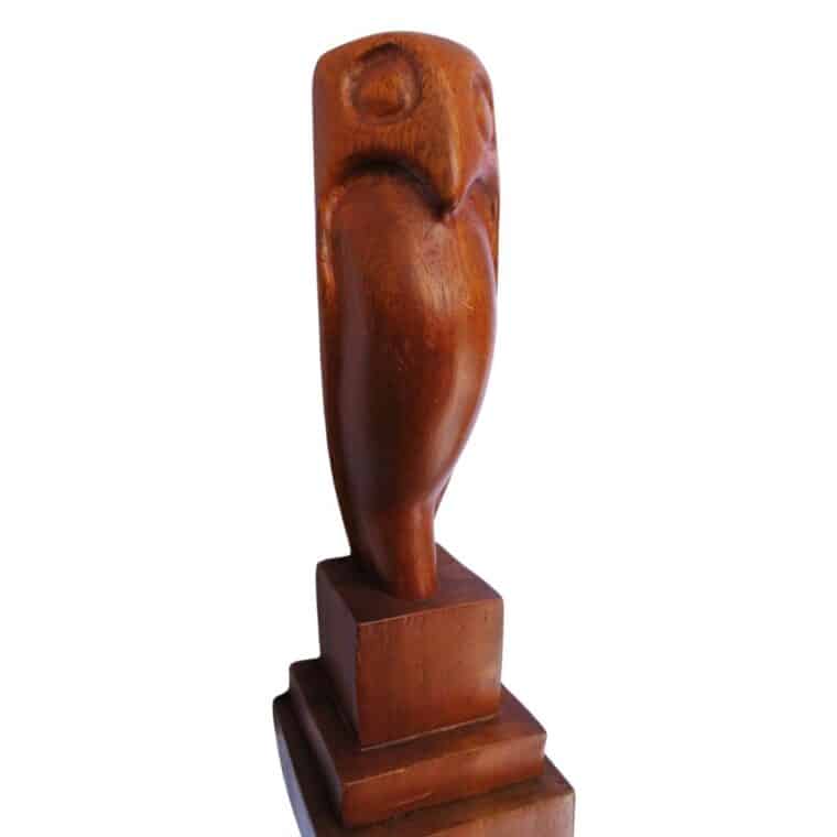 Vintage Folk Art American Owl Sculpture - Image 2
