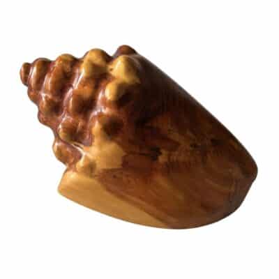 Vintage Wooden Conch Sculpture
