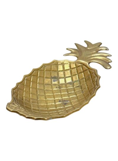 Vintage Petite Brass Pineapple Dish