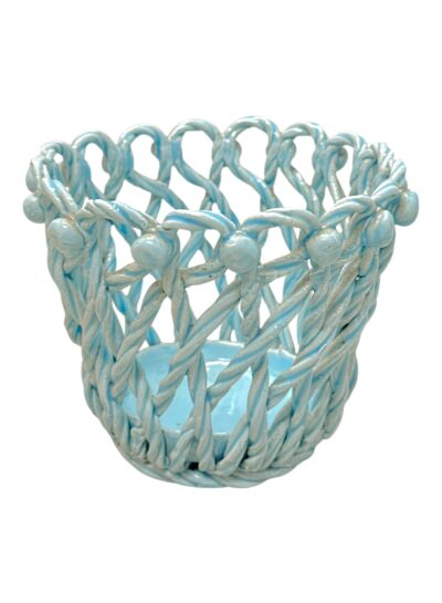 Vintage Italian Blue Cachepot
