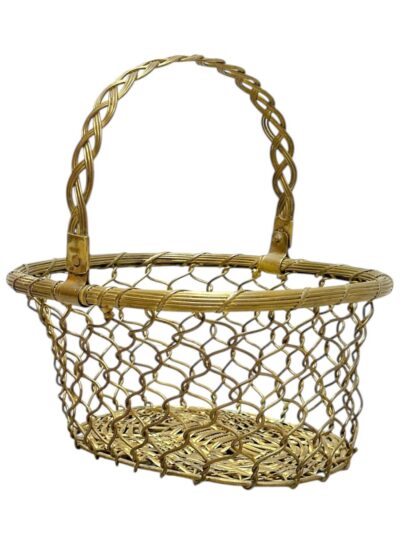 Vintage Brass Basket