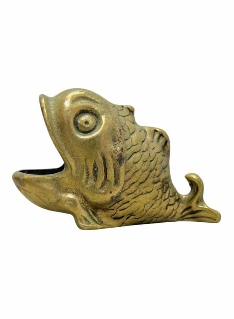 Small Vintage Brass Koi Fish - Image 2