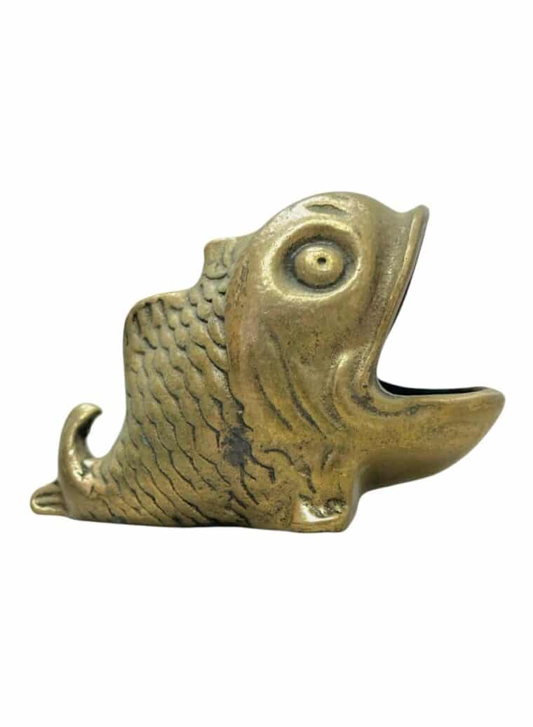 Small Vintage Brass Koi Fish