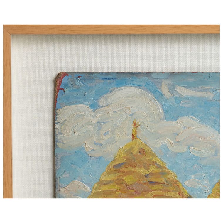 Haystacks in Field Original Art - Image 3