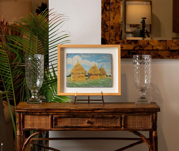 Haystacks in Field Original Art - Image 6