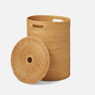 Rattan Hamper with Removable Lid