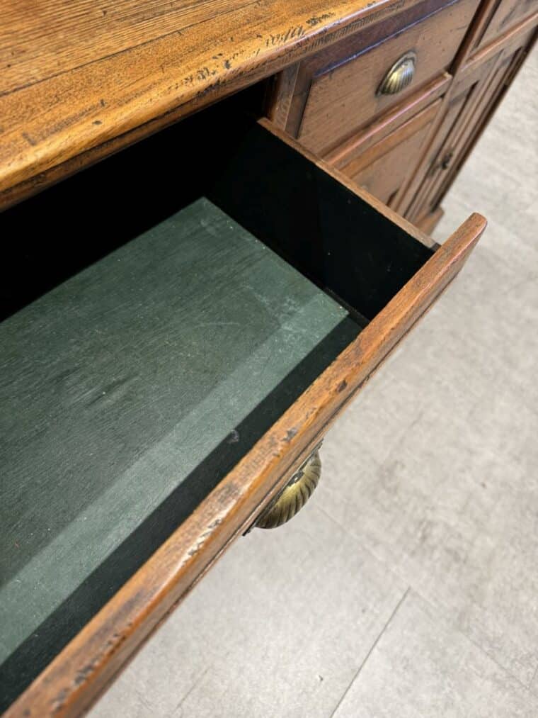 Vintage Oak Buffet - Image 3