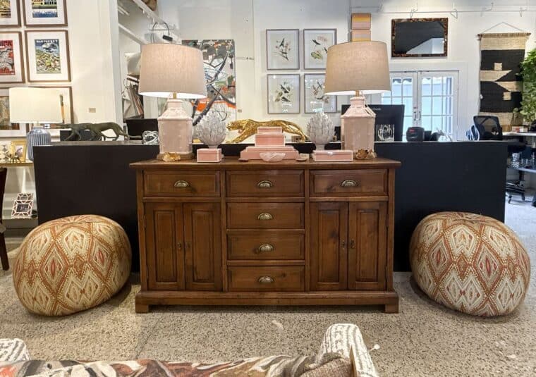 Vintage Oak Buffet - Image 8