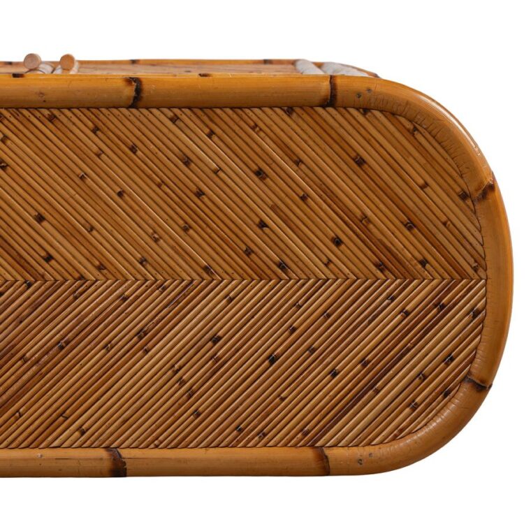 Vintage Mid-Century Modern Bamboo Buffet - Image 6