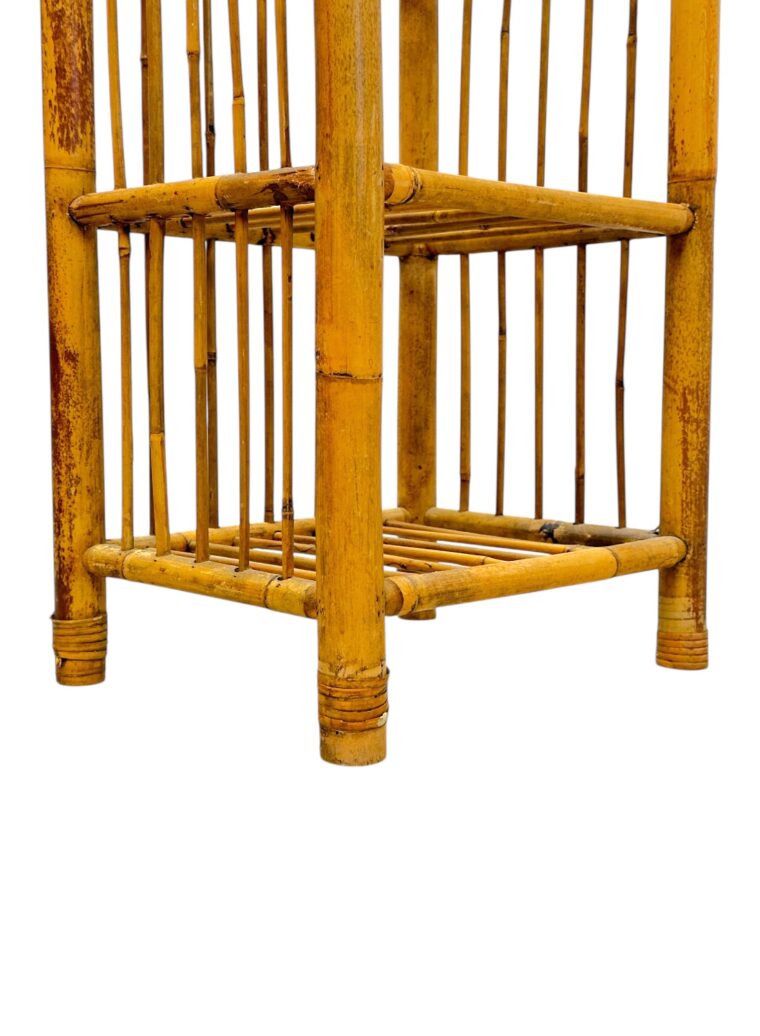 Vintage Bamboo Accent Table - Image 10