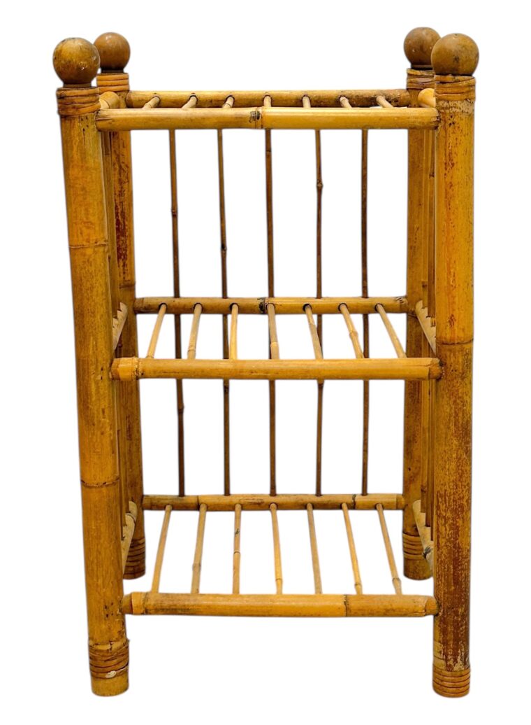 Vintage Bamboo Accent Table - Image 2
