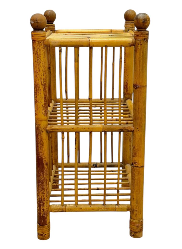 Vintage Bamboo Accent Table - Image 6