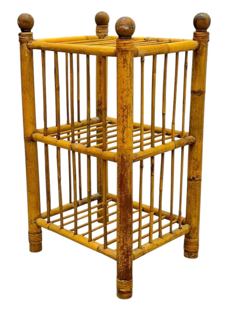 Vintage Bamboo Accent Table