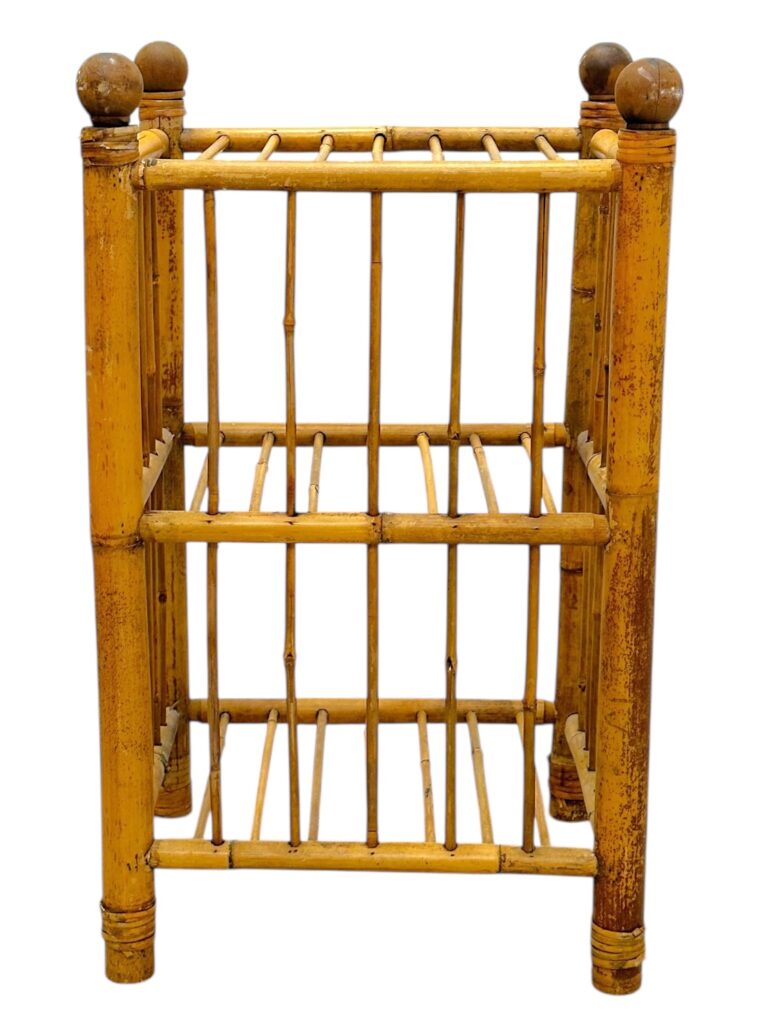 Vintage Bamboo Accent Table - Image 8
