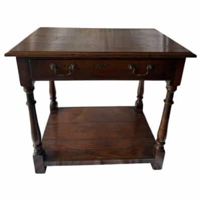 Antique English Pot Board Side Table