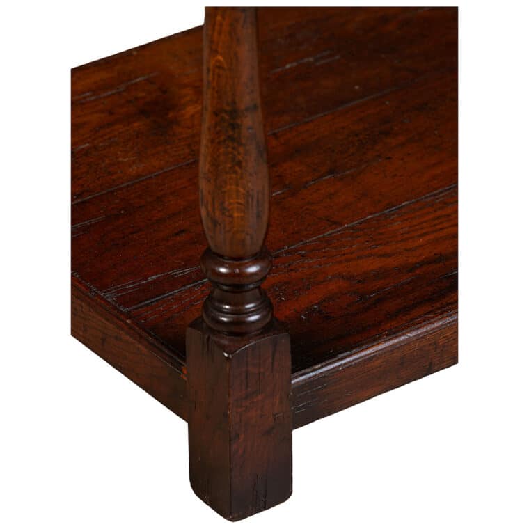 Antique English Pot Board Side Table - Image 5