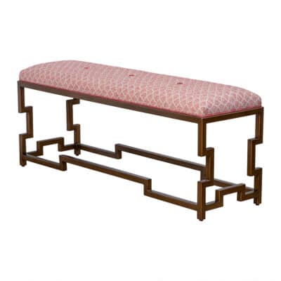 Fontana Bench with Zinna Upholstery