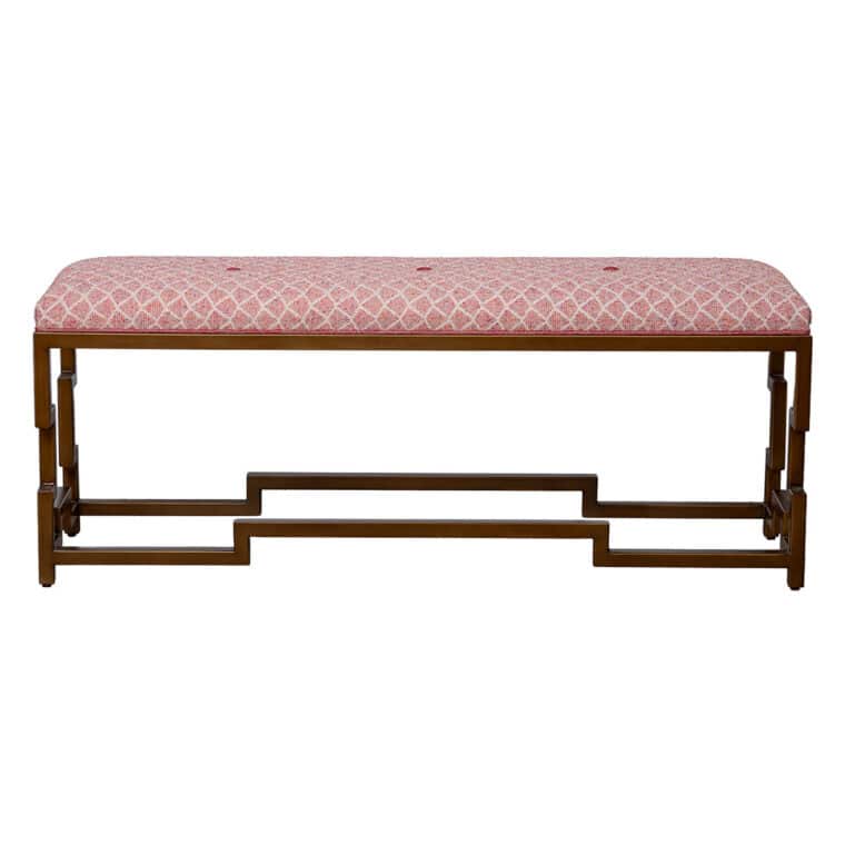 Fontana Bench with Zinna Upholstery - Image 2