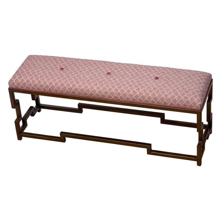 Fontana Bench with Zinna Upholstery - Image 3