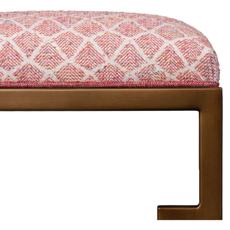 Fontana Bench with Zinna Upholstery - Image 4