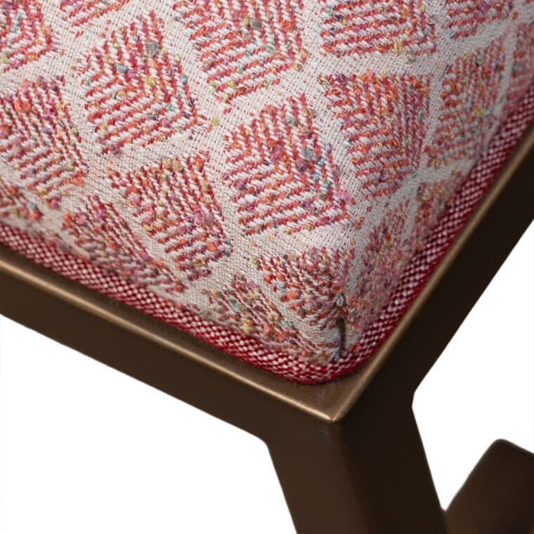 Fontana Bench with Zinna Upholstery - Image 6
