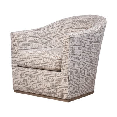 Alexander Swivel Tribal Print Chair