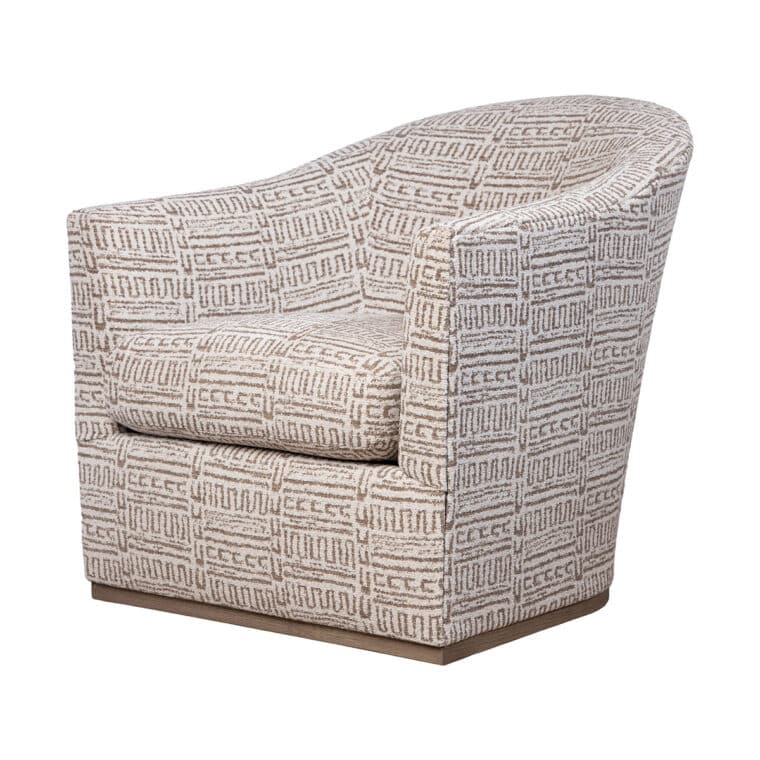 Alexander Swivel Tribal Print Chair