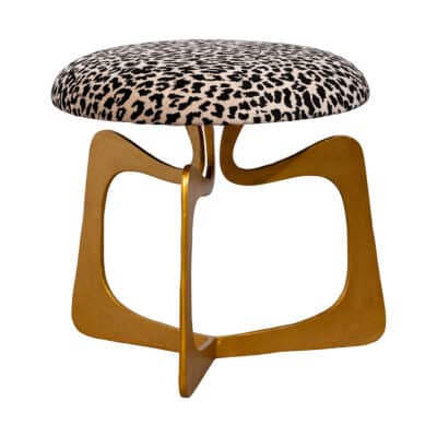 Natalie Animal Print Stool