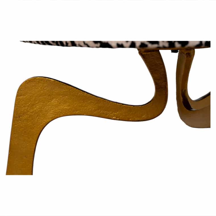 Natalie Animal Print Stool - Image 3
