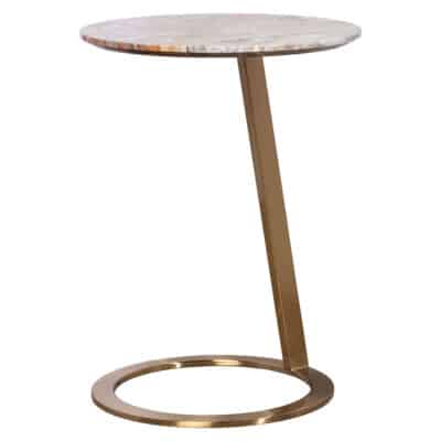 Loop Round Venetian Marble Side Table