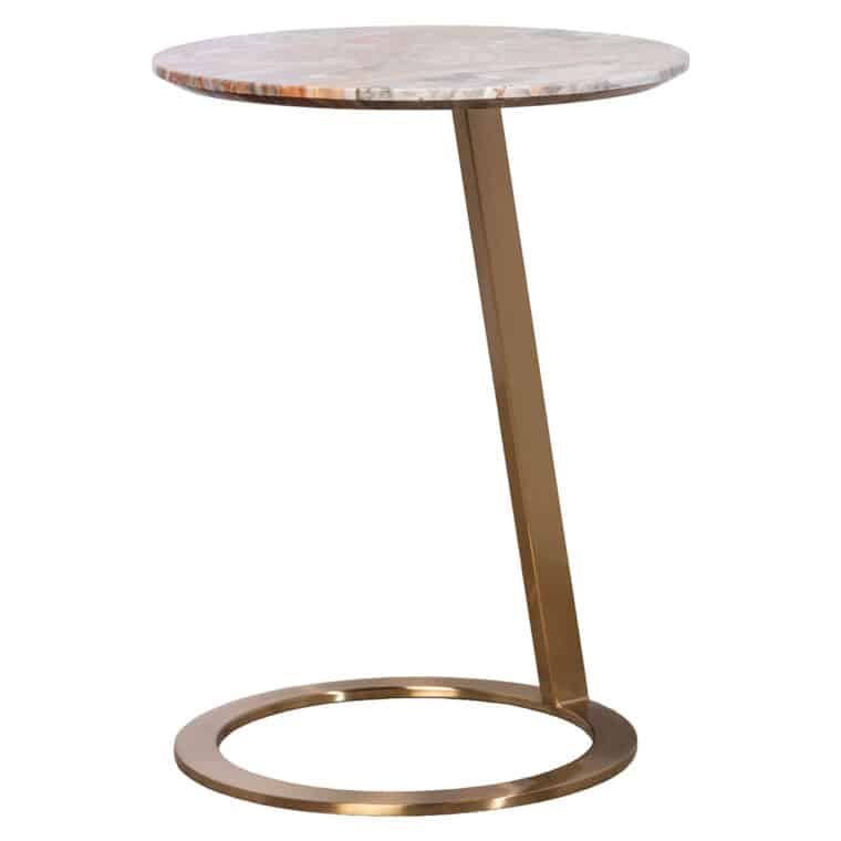 Loop Round Venetian Marble Side Table