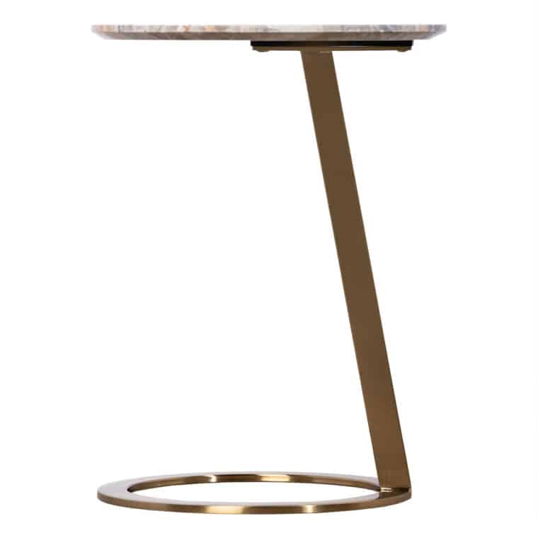 Loop Round Venetian Marble Side Table - Image 3