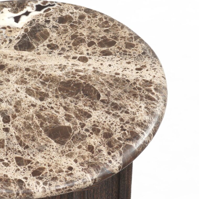 Brown Marble Top Side Table - Image 6