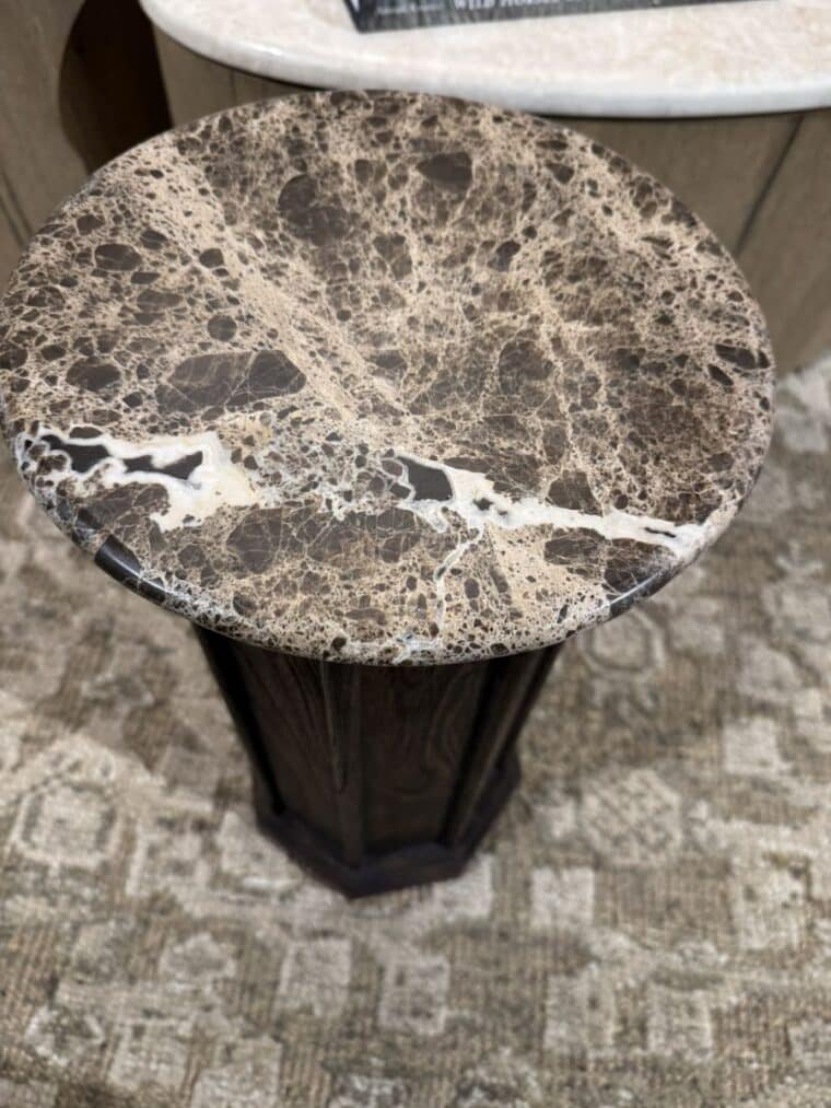 Brown Marble Top Side Table - Image 11